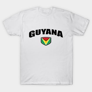 Guyana National Flag Shield T-Shirt